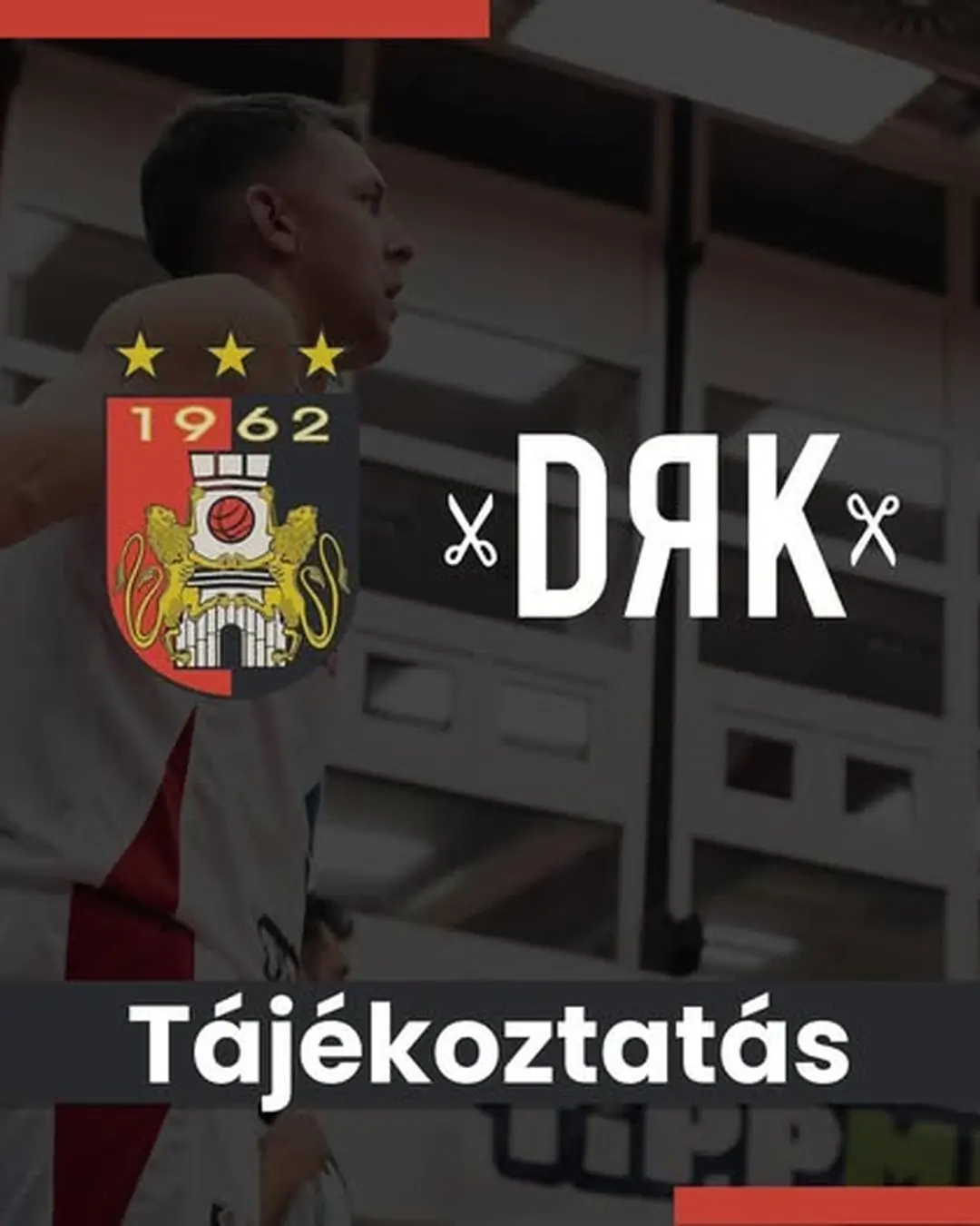 Az Egis Körmend 2024. október 9. dátumú Facebook-bejegyzésének képe: A DRK az Egis Körmend hivatalos meccsszponzora