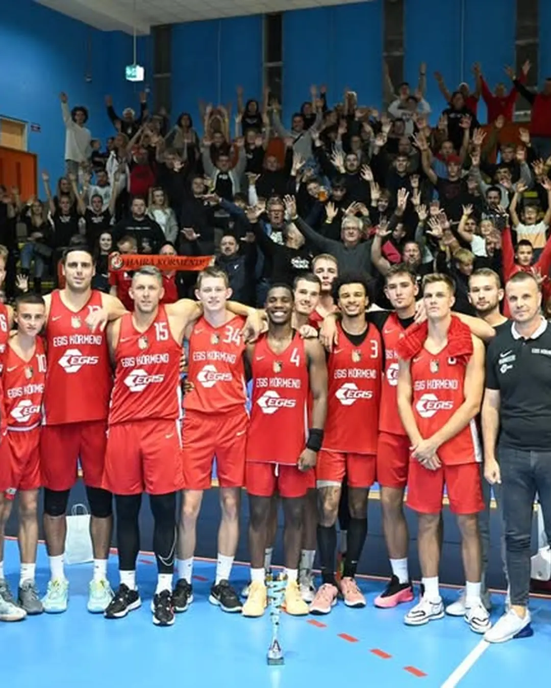 Az Egis Körmend 2024. szeptember 14. dátumú Facebook-bejegyzésének képe: Forray Gábor gondolatai a mai mérkőzést követően:
